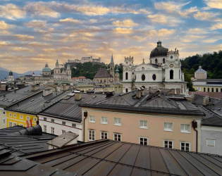 Aussicht über Salzburg Richtung Festung