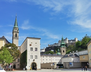 Ansicht Festung Stadt Salzburg
