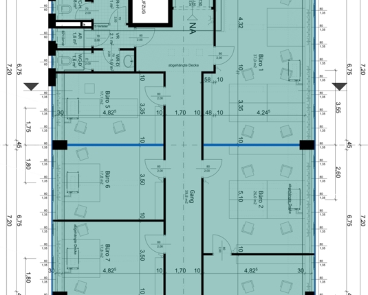 Moderne und großzügige Bürofläche