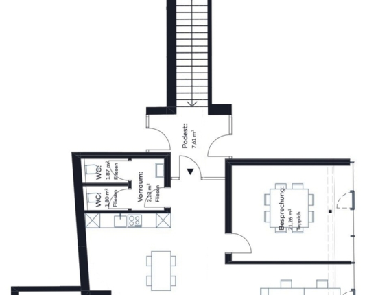 Modernes Büro in exponierter Lage