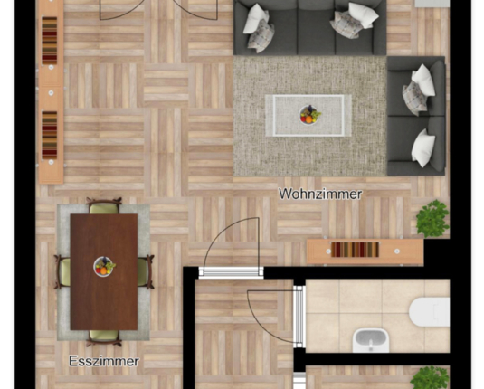 Wohnen mit Garten – Doppelhaushälfte mit Terrasse und Balkon