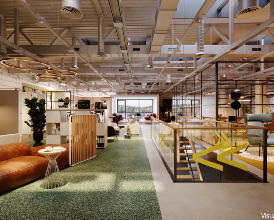 Stylische Büro- und Ausstellungsflächen