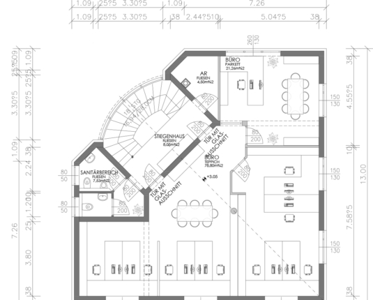 Repräsentatives Büro mit ausgezeichneter Werbemöglichkeit zur Autobahn