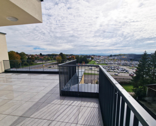 3-Zimmer-Penthouse mit riesiger Sonnenterrasse und Alpenblick