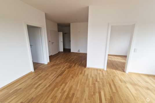 Helle 3- Zimmer-Neubauwohnung mit riesigem Westbalkon