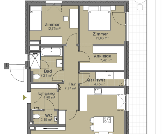 Penthouse mit traumhafter Aussicht und 81 m² Terrasse