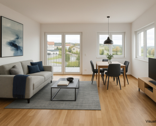 3-Zimmer-Neubauwohnung mit 16 m² Balkon