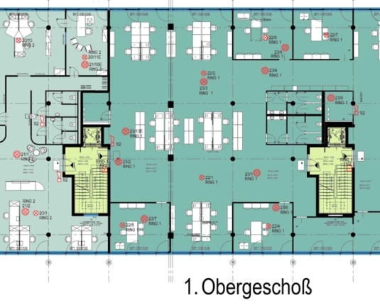 Großzügiges Arbeiten in modernem Umfeld