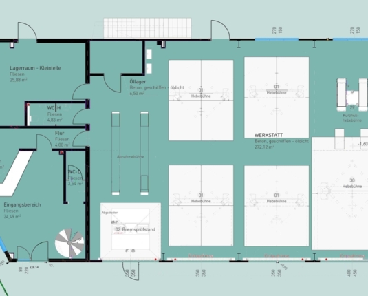 Büro- Hallenkombination / KFZ Werkstatt