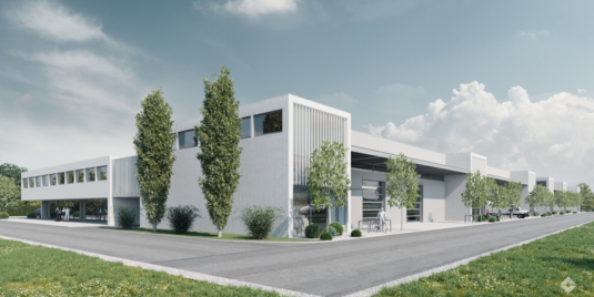 Grundstück im Betriebsgebiet mit Projektplanung als Baurecht