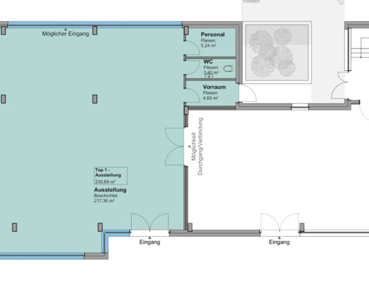 Ideal für Ordination oder zu Ausstellungszwecken