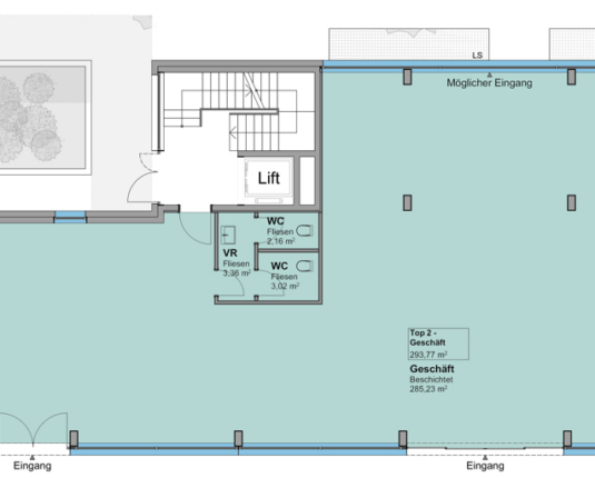 Vielseitige Gewerbefläche im Erdgeschoß