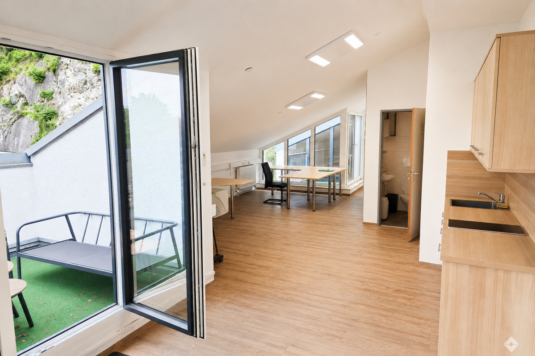 Bürofläche im Dachgeschoss mit 2 Terrassen
