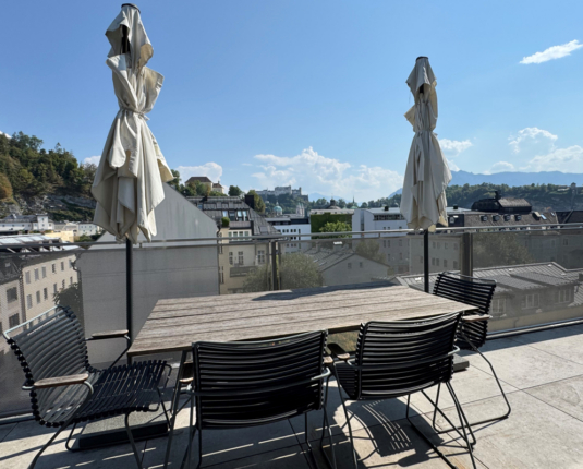 Exklusive Dachgeschosswohnung mit 270°-Terrasse und beeindruckendem Festungsblick
