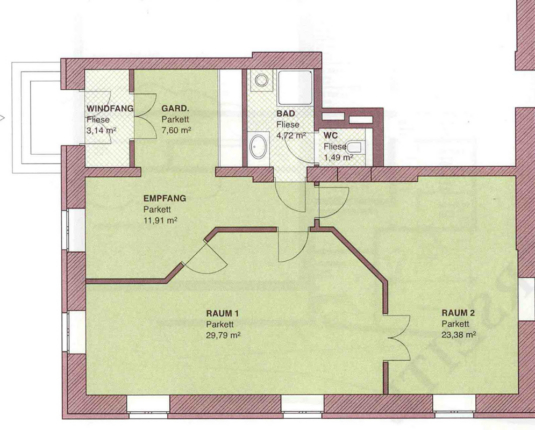 Repräsentatives Büro / Praxis in Ceconi-Villa in Maxglan